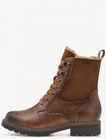 Botki na obcasie Tamaris brązowe