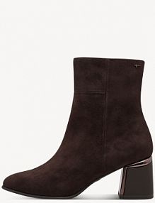 Botki na obcasie Tamaris brązowe