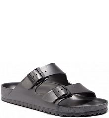 Klapki Birkenstock szare męskie 