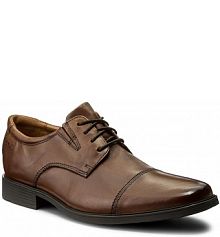 Półbuty wizytowe Clarks brązowe męskie 