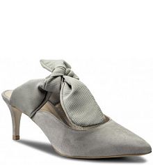 Klapki na słupku Gino Rossi szare 