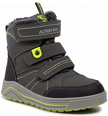 Śniegowce Action Boy szare dziecięce CP40-7961J Grey