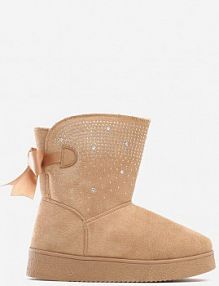 Beżowe Śniegowce Susitna vices damskie