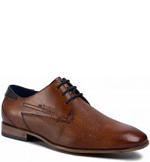 Półbuty wizytowe Bugatti brązowe męskie 