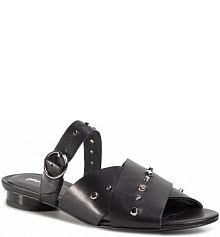 Klapki GINO ROSSI czarne damskie 