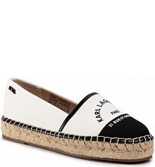 Espadryle KARL LAGERFELD białe damskie 