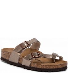 Japonki Birkenstock złote damskie 