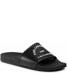 Klapki KARL LAGERFELD czarne męskie 