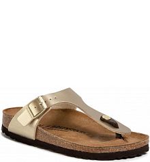 Japonki Birkenstock złote damskie 