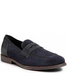 Półbuty wsuwane Geox granatowe męskie U Bayle A U927CA 02243 C4002 Navy