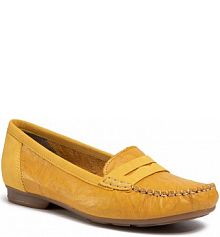 Mokasyny Rieker żółte damskie 40054-68 Gelb