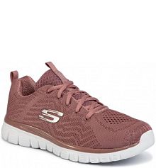 Półbuty sznurowane Skechers różowe damskie 