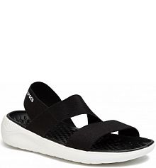 Sandały na obcasie Crocs czarne 