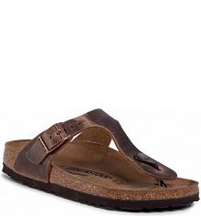 Japonki Birkenstock brązowe damskie 