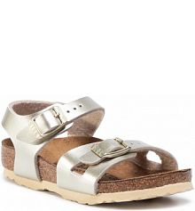 Sandały Birkenstock złote dziecięce 