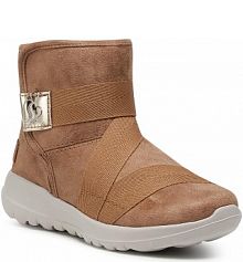 Kozaki Skechers brązowe dziecięce Strong Willed 88321L/CSNT Chestnut