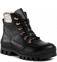 Trapery R.Polański czarne damskie 1188 Czarno Złoty