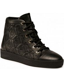 Sneakersy Baldowski czarne damskie D03356-0046-002 Skóra Czarna