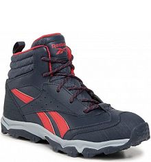 Śniegowce Reebok granatowe dziecięce Rugged Runner Mid FW8554 Ntnavy/Ntnavy/Vecred