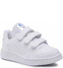 Buty na rzepy adidas białe dziecięce 