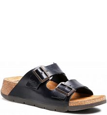 Klapki Fly London czarne damskie 