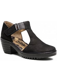 Półbuty na obcasie Fly London czarne damskie Whiz299Fly P501299000 Black