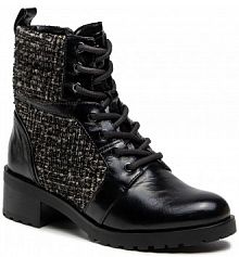 Trapery MICHAEL Michael Kors czarne dziecięce Bronte Ankle Boot 40R1BRMB8L  Blk/Nat