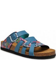 Klapki eleganckie Dr. Brinkmann niebieskie damskie 