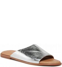 Klapki eleganckie Badura srebrne dziecięce 5384-69