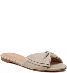 Klapki eleganckie QUAZI beżowe damskie 