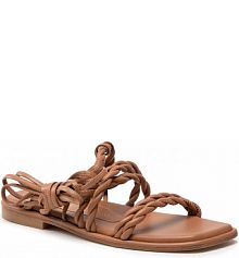 Klapki Stuart Weitzman brązowe damskie 