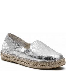 Espadryle Badura srebrne damskie 
