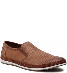 Półbuty wsuwane Sergio Bardi brązowe męskie 