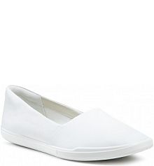 Półbuty wsuwane ECCO białe damskie 