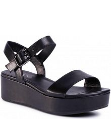 Sandały na koturnie ECCO czarne 