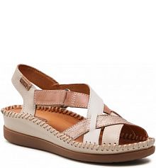 Sandały na koturnie Pikolinos brązowe 