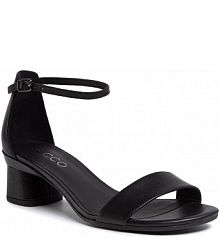 Sandały na słupku ECCO czarne 