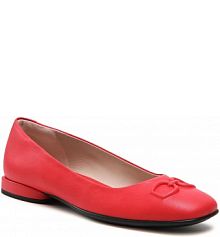 Półbuty wsuwane ECCO czerwone damskie Aine Squared 20823301535  Hibiscus