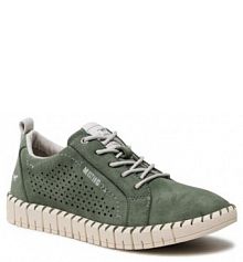 Półbuty mustang zielone damskie 1379-303-7