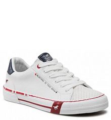 Półbuty mustang białe damskie 1353-301-203