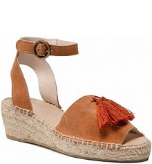 Sandały na koturnie Badura brązowe 4919-69  1138