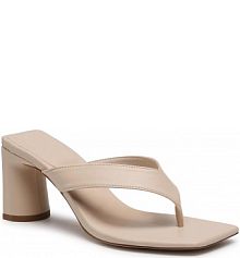 Klapki na słupku Jenny Fairy beżowe WYL2676-1 Beige