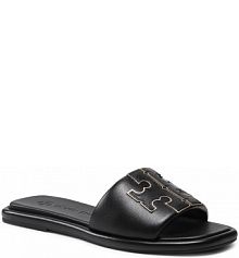 Klapki eleganckie Tory Burch czarne damskie 