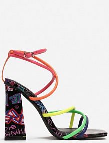 Biało-Różowe Sandały Thelxiereino Renee