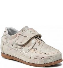 Buty na rzepy Zarro beżowe dziecięce DZ11 Złoto Dna