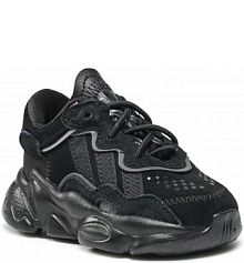 Półbuty sznurowane adidas czarne dziecięce 