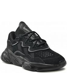 Półbuty sznurowane adidas czarne dziecięce 