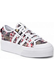 Półbuty na koturnie adidas czarne 