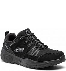 Półbuty sznurowane Skechers czarne męskie 