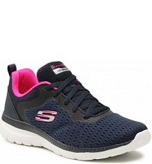 Półbuty sznurowane Skechers granatowe damskie 